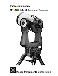 Meade LX200 16in Classic Manual